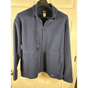 Patagonia Synchilla Fleece Jacket Mens XXL Blue Full Zip Warm Up Winter Coat 2XL